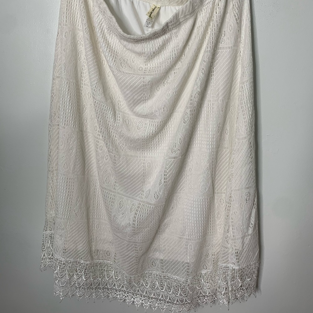 White Lace Skirt